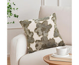 SOGA 45cm Gray Abstract Floral Watercolor Throw Pillow