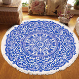 SOGA 120cm Mandala Round Tapestry Indian Area Rug for Living Room Lounge Anti-slip Doormat Home Decor