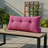SOGA 100cm Pink Triangular Wedge Bed Pillow Headboard Backrest Bedside Tatami Cushion Home Decor