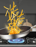 SOGA Stainless Steel Fry Pan 24cm 36cm Frying Pan Skillet Induction Non Stick Interior FryPan