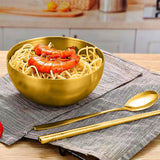 SOGA 15cm Gold Salad Bowl with Model 201 Elegant and Durable Kitchen Essential