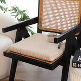 SOGA Beige Chevron Square Cushion Soft Leaning Plush Backrest Throw Seat Pillow