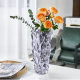 SOGA 29.5cm Glass Grey Vase Crystal VASE Thick Modern, Home Decor