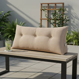 SOGA 4X 100cm Beige Triangular Wedge Bed Pillow Headboard Backrest Bedside Tatami Cushion Home Decor