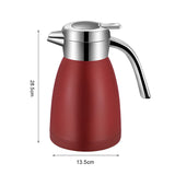 SOGA 2.2L Stainless Steel Water Bottle Insulated Vacuum Flask Coffee Jug Thermal Red