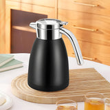 SOGA 2X 2.2L Stainless Steel Water Bottle Insulated Vacuum Flask Coffee Jug Thermal Black