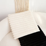 SOGA Cream Corduroy Cushion Soft Plush Backrest Pillow