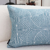 SOGA 35cm Blue Throw Pillow Geometric Indoor and Outdoor Corded for Home Decor