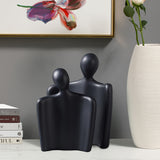 SOGA 2X Ornament Set of 2 Abstract Human Figurine Sculptures Minimalist Modern Art Statues for Home Décor