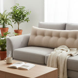 SOGA 180cm Beige Triangular Wedge Bed Pillow Headboard Backrest Bedside Tatami Cushion Home Decor