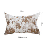 SOGA 2X 35cm Rustic Weathered Paint Effect Decorative Lumbar Throw Pillow