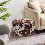 SOGA 2X 48x35cm Round Soft Pouffe Seat Cushion Elegant Home Accent Décor Stylish Footstool