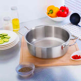 SOGA Stock Pot 14L Top Grade Thick Stainless Steel Stockpot 18/10 Without Lid