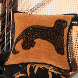 SOGA 2X 45cm Stylish Golden Yellow Black Leopard Pattern Throw Pillow