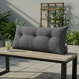 SOGA 2X 100cm Dark Grey Triangular Wedge Bed Pillow Headboard Backrest Bedside Tatami Cushion Home Decor