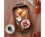 SOGA 28.3x20.1x5cm Paulownia Wood Serving Tray