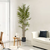 SOGA 2X 180cm Lucky Bamboo Tree Bambusa Vulgaris Artificial Plant w/ 7 Branches Home Accent Decor