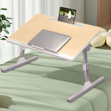 SOGA 2X 60X40cm Wood Small Laptop Bed Portable Foldable Study Table Adjustable