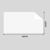 SOGA 2X 120cmx500cm Clear Dry Erase Adhesive Whiteboard Wall Surface Peel Sticker Sheet