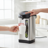 SOGA 3.8L Silver Stainless Steel Electric Thermal Pot Dispenser with 3 Dispensing Modes