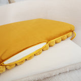 SOGA Golden Corduroy Square Cushion Soft Leaning Plush Backrest Throw Seat Pillow