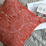 SOGA 2X 50cm Throw Pillow Burgundy Cinnabar Perfect Burnt Indoor and Outdoor Corded for Home Decor