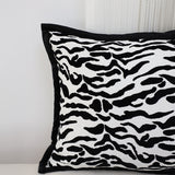 SOGA 2X 45cm Black and White Luxury Cushion Light Mottled Texture Decorative Square Pillow Living Room