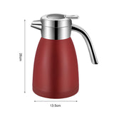 SOGA 2X 1.8L Stainless Steel Kettle Insulated Vacuum Flask Water Coffee Jug Thermal Red