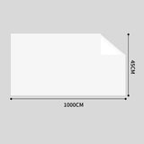 SOGA 45cmx1000cm Clear Dry Erase Adhesive Whiteboard Wall Surface Peel Sticker Sheet