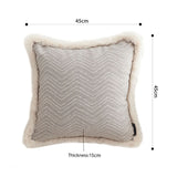 SOGA 2X 45cm Wabi-sabi Herringbone Square Throw Pillow