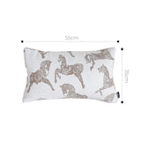 SOGA 2X 35cm White Decorative Horse Pattern Cushion Throw Pillow