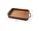SOGA 28.3x20.1x5cm Paulownia Wood Serving Tray
