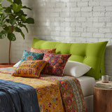 SOGA 120cm Green Triangular Wedge Bed Pillow Headboard Backrest Bedside Tatami Cushion Home Decor