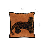 SOGA 2X 45cm Stylish Golden Yellow Black Leopard Pattern Throw Pillow