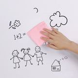 SOGA 45cmx1000cm Clear Dry Erase Adhesive Whiteboard Wall Surface Peel Sticker Sheet