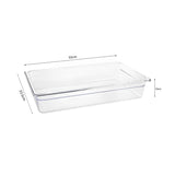 SOGA 100mm Clear Gastronorm GN Pan 1/1 Food Tray Storage Bundle of 6