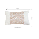SOGA 35x55cm White Cushion – Decorative Accent for Lounging