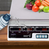 SOGA 2X 40kg Digital Commercial Kitchen Scales Shop Electronic Weight Scale Food White