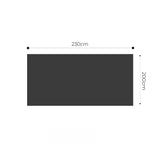 SOGA 200x230cm Throw Blanket White Chenille Fleece Knitted Fabric on One Side Soft Suede