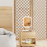 SOGA 2X 26cm White Squared Smart LED Makeup Bedroom Table Vanity Mirror Tricolor Adjustable Light