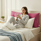 SOGA 100cm Pink Triangular Wedge Bed Pillow Headboard Backrest Bedside Tatami Cushion Home Decor
