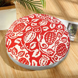 SOGA 45cm Red Premium Polyester Cotton Cushion with EPP Particle Insert for Enhanced Comfort