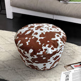 SOGA 2X 48x35cm Round Soft Pouffe Seat Cushion Elegant Home Accent Décor Stylish Footstool