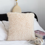 SOGA 45CM Beige Pillow Plush Sofa Cushion, Soft Fabric, Modern Couch Velvet, Decorative Throw Pillow