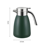 SOGA 2X 1.2L Stainless Steel Water Bottle Insulated Vacuum Flask Water Coffee Jug Thermal Green
