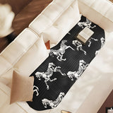 SOGA Three-Seater Black Horse Print 90x210cm Throw Blanket Sofa Cover