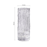 SOGA 30.5cm Handcrafted Clear Glass Vase Classic Design for Home Decor