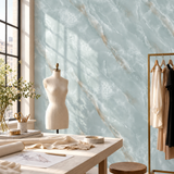 SOGA Peel & Stick Floor and Wall Tiles 60 x 60cm 10 Pack Jade Faux Marble