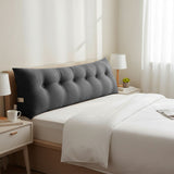 SOGA 4X 180cm Dark Grey Triangular Wedge Bed Pillow Headboard Backrest Bedside Tatami Cushion Home Decor