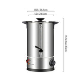 SOGA Electric Water Boiler – 12L Stainless Steel Hot Water Urn